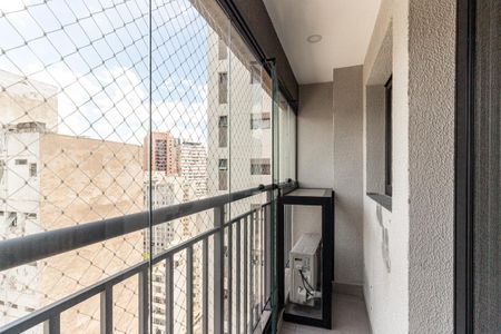 Varanda do Studio de kitnet/studio para alugar com 1 quarto, 27m² em Vila Buarque, São Paulo