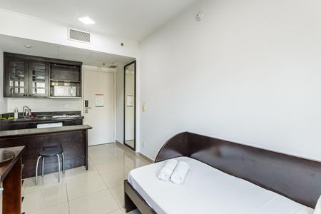 Sala de apartamento à venda com 1 quarto, 29m² em Indianópolis, São Paulo