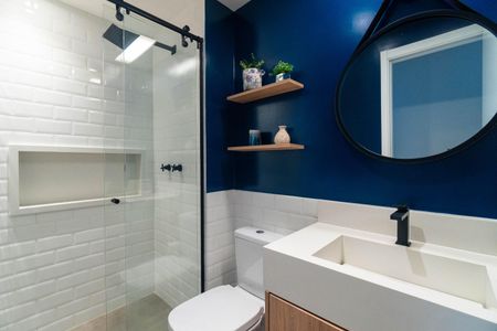 Apartamento à venda com 65m², 2 quartos e 1 vagaBanheiro Social