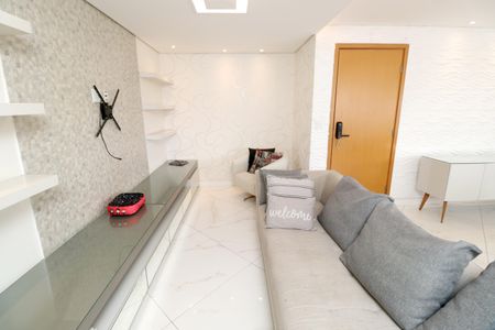 Sala de apartamento para alugar com 3 quartos, 118m² em Vila Valparaíso, Santo André