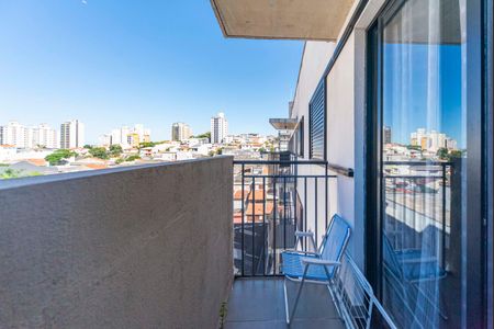 Varanda da Sala de apartamento à venda com 2 quartos, 37m² em Vila Valparaíso, Santo André