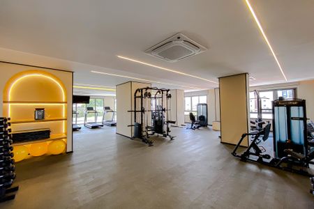 Apartamento à venda com 126m², 3 quartos e 2 vagas Apartamento à venda com 126m², 3 quartos e 2 vagasÁrea comum - Academia