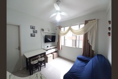 Sala de apartamento para alugar com 1 quarto, 47m² em Itararé, São Vicente