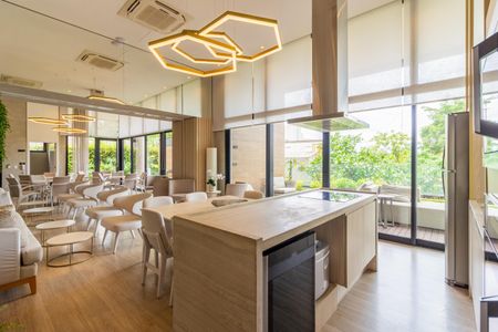 Apartamento para alugar com 100m², 2 quartos e 1 vagaÁrea comum - Salão de festas