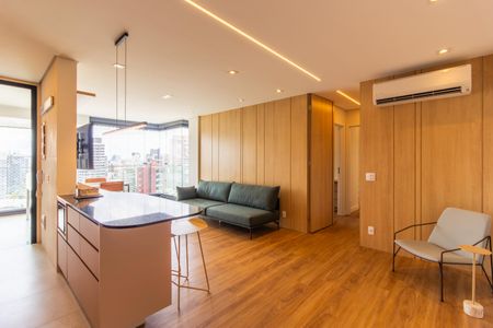 Sala/Cozinha de apartamento para alugar com 2 quartos, 100m² em Pinheiros, São Paulo