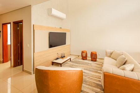 Sala  de casa de condomínio para alugar com 4 quartos, 248m² em Jardim Residencial Alto de Itaici, Indaiatuba