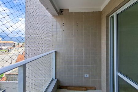 Sacada  de apartamento para alugar com 2 quartos, 56m² em Nova Mirim, Praia Grande
