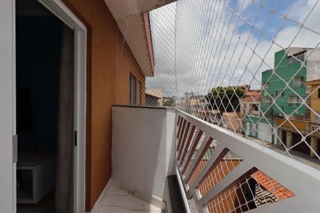 Sacada da Sala de apartamento à venda com 3 quartos, 87m² em Vila Cecilia Maria, Santo André