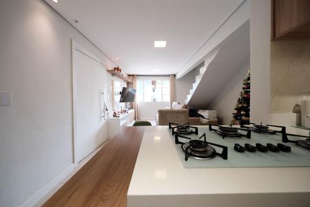 Sala/Cozinha de casa de condomínio à venda com 2 quartos, 80m² em Jardim Lisboa, São Paulo