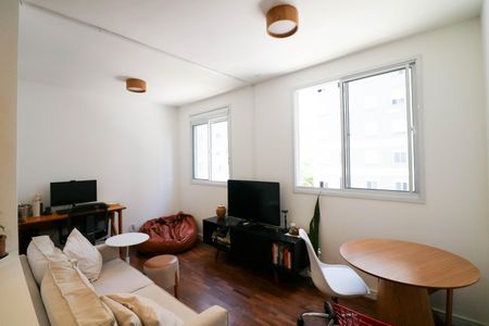 Sala de apartamento para alugar com 1 quarto, 34m² em Santo Amaro, São Paulo