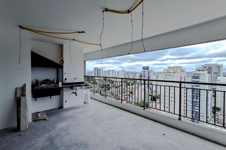 Varanda da Sala de apartamento à venda com 3 quartos, 126m² em Vila Dom Pedro I, São Paulo