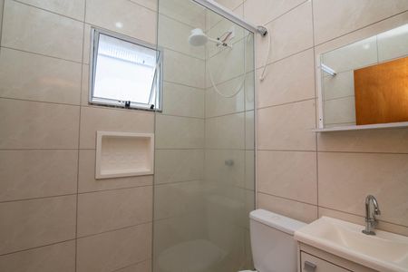 Banheiro de kitnet/studio para alugar com 1 quarto, 40m² em Parque Gabriel, Hortolândia