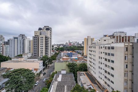 Sala/Cozinha - Vista de apartamento para alugar com 1 quarto, 42m² em Pinheiros, São Paulo