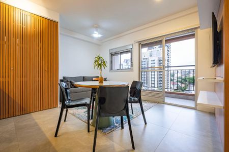 Sala/Cozinha de apartamento para alugar com 1 quarto, 42m² em Pinheiros, São Paulo