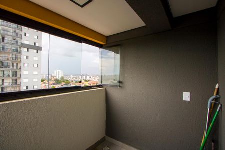 Varanda da sala de apartamento à venda com 2 quartos, 40m² em Jardim Cristiane, Santo André