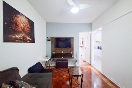 Sala de apartamento para alugar com 1 quarto, 38m² em Canto do Forte, Praia Grande