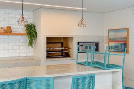 Apartamento à venda com 81m², 2 quartos e 1 vagaChurrasqueira