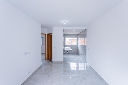 Sala, cozinha e área de serviço de apartamento à venda com 2 quartos, 45m² em Vila Arcadia, São Paulo