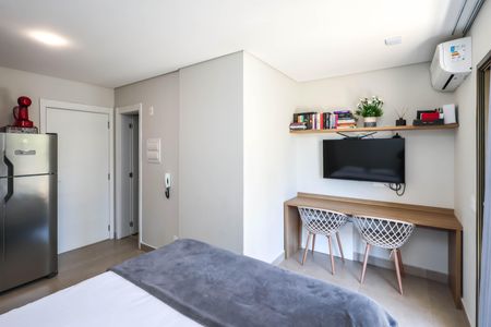 Quarto e Cozinha de kitnet/studio à venda com 1 quarto, 27m² em Ipiranga, São Paulo