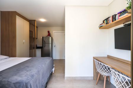 Quarto e Cozinha de kitnet/studio à venda com 1 quarto, 27m² em Ipiranga, São Paulo