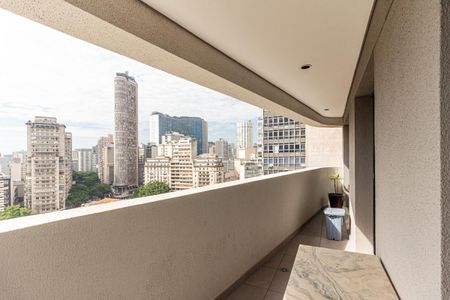 Varanda da Sala de apartamento à venda com 2 quartos, 68m² em Santa Ifigênia, São Paulo