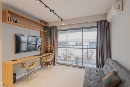 Sala de apartamento para alugar com 1 quarto, 30m² em Jardim Paulista, São Paulo