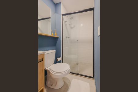 Banheiro da Suíte de apartamento para alugar com 1 quarto, 30m² em Jardim Paulista, São Paulo