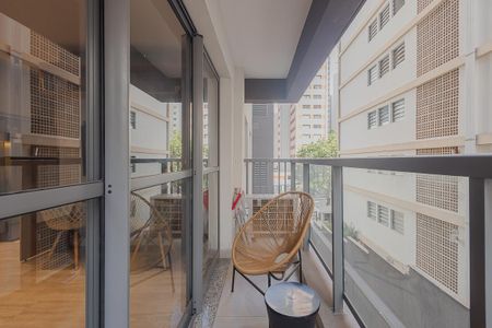 Varanda de apartamento para alugar com 1 quarto, 30m² em Jardim Paulista, São Paulo