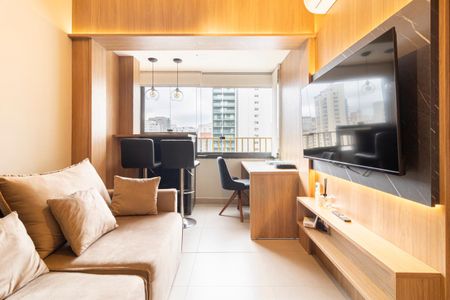 Sala de apartamento para alugar com 1 quarto, 26m² em Vila Olímpia, São Paulo