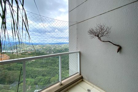 Varanda da Sala de apartamento à venda com 4 quartos, 219m² em Vila Castela, Nova Lima