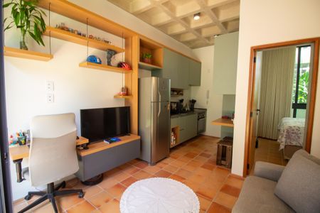 Sala de apartamento para alugar com 1 quarto, 48m² em Brooklin, São Paulo