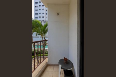 Varanda da Sala de apartamento para alugar com 1 quarto, 45m² em Vila Morumbi, São Paulo