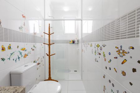 Casa de condomínio para alugar com 191m², 3 quartos e 2 vagasBanheiro da Suíte 2