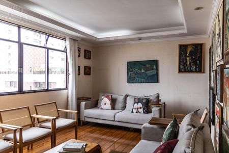 Sala de apartamento à venda com 4 quartos, 129m² em Grajaú, Belo Horizonte