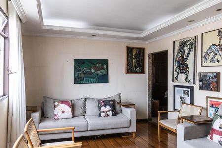 Sala de apartamento à venda com 4 quartos, 129m² em Grajaú, Belo Horizonte