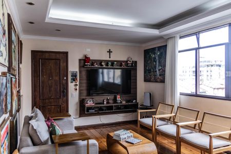 Sala de apartamento à venda com 4 quartos, 129m² em Grajaú, Belo Horizonte