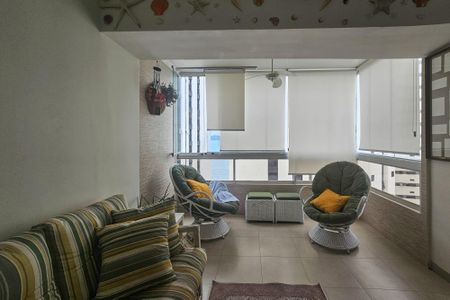varanda  de apartamento para alugar com 3 quartos, 120m² em Jardim Asturias, Guarujá