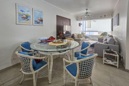 Sala de apartamento para alugar com 3 quartos, 120m² em Jardim Asturias, Guarujá