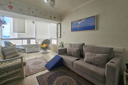 Sala de apartamento para alugar com 3 quartos, 120m² em Jardim Asturias, Guarujá