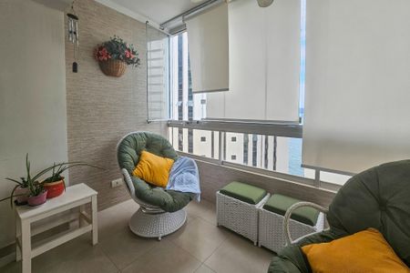 varanda  de apartamento para alugar com 3 quartos, 120m² em Jardim Asturias, Guarujá