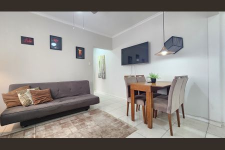 Sala de apartamento para alugar com 1 quarto, 60m² em Boqueirão, Santos