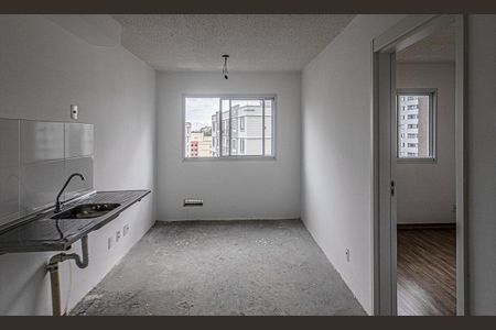 sala e cozinha compartilhadas_3 de apartamento à venda com 1 quarto, 25m² em Sacoma, São Paulo