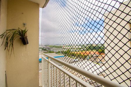 Varanda da sala de apartamento à venda com 2 quartos, 45m² em Vila Homero Thon, Santo André