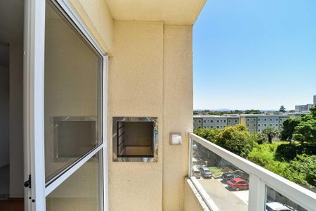 Sacada da Sala de apartamento à venda com 2 quartos, 45m² em Santa Fe, Porto Alegre