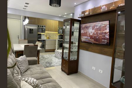 Sala de apartamento à venda com 2 quartos, 64m² em Jardim, Santo André