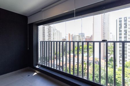 Varanda de kitnet/studio para alugar com 1 quarto, 39m² em Brooklin, São Paulo