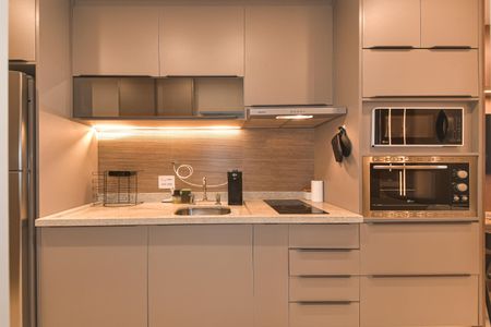 Studio para alugar com 27m², 1 quarto e sem vaga Studio para alugar com 27m², 1 quarto e sem vagaCozinha