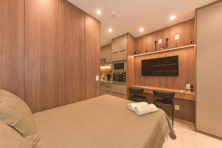 Studio para alugar com 27m², 1 quarto e sem vaga Studio para alugar com 27m², 1 quarto e sem vagaQuarto