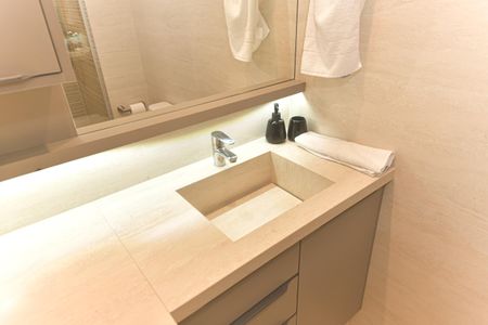 Studio para alugar com 27m², 1 quarto e sem vaga Studio para alugar com 27m², 1 quarto e sem vagaBanheiro