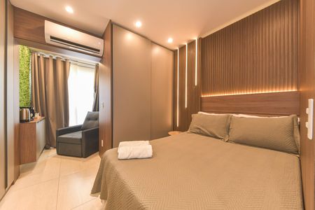 Studio para alugar com 27m², 1 quarto e sem vaga Studio para alugar com 27m², 1 quarto e sem vagaQuarto